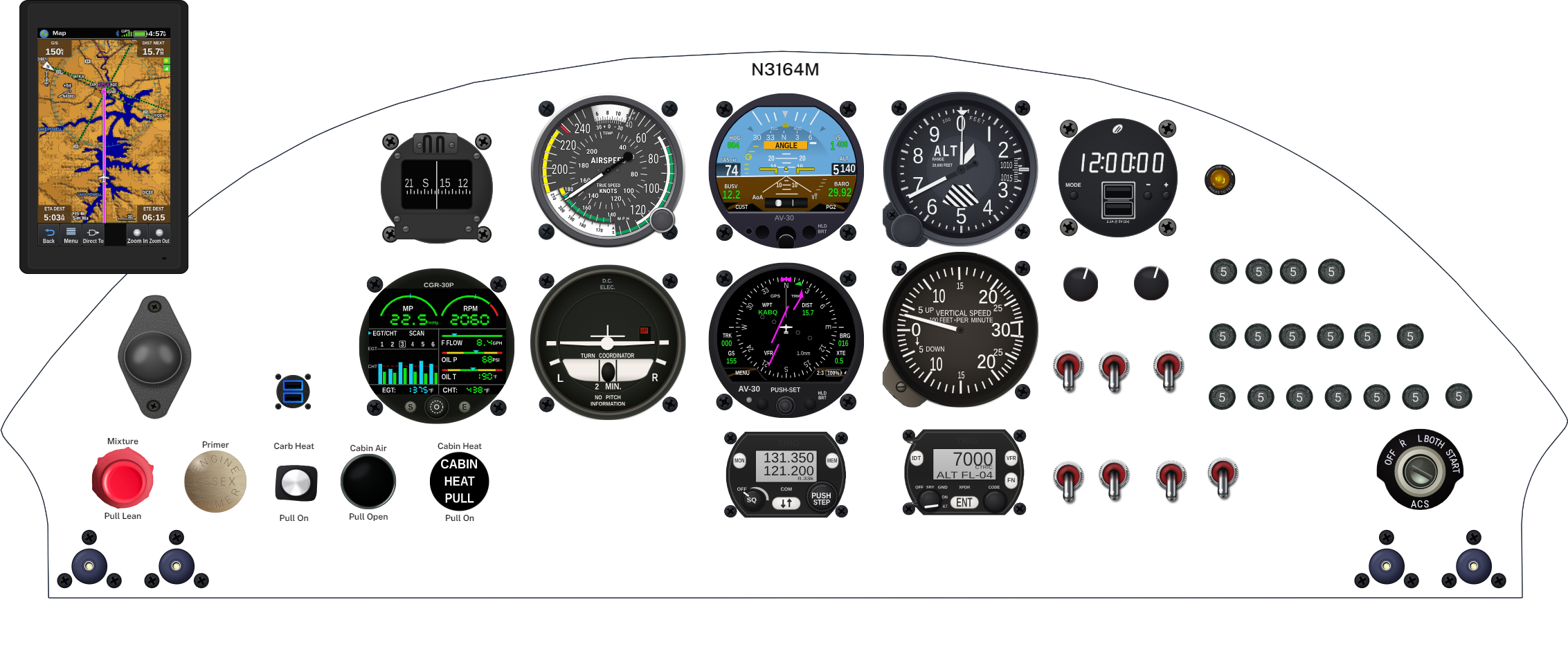PA-12 panel designed in the Panel Designer