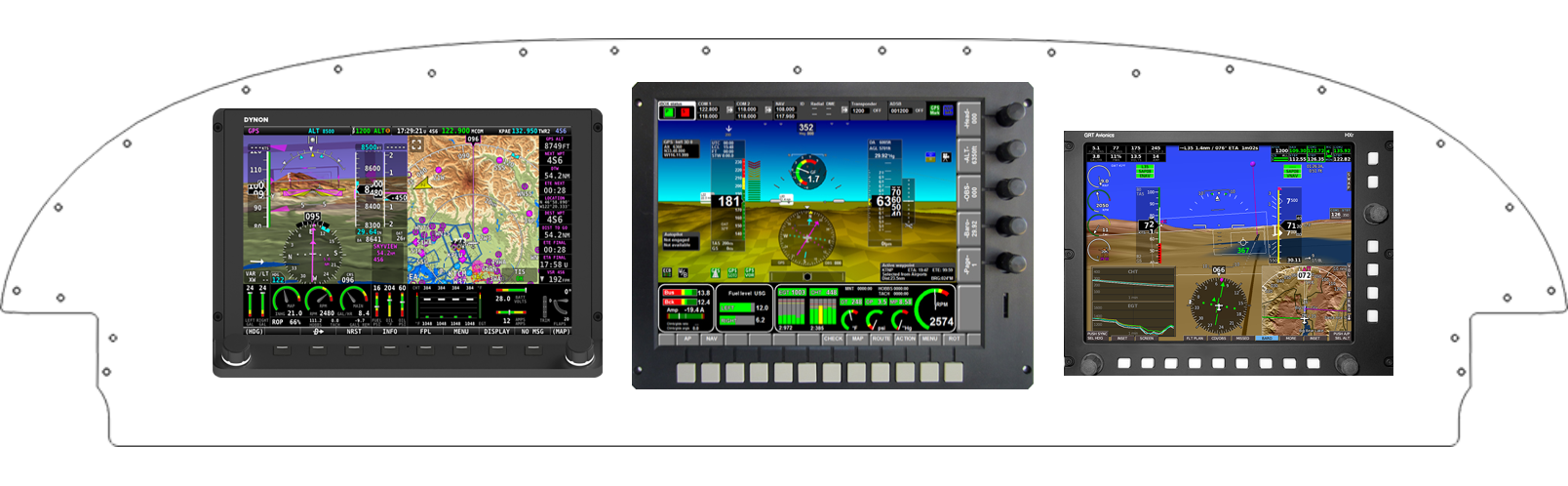 RV-7/9 panel designed in the Panel Designer