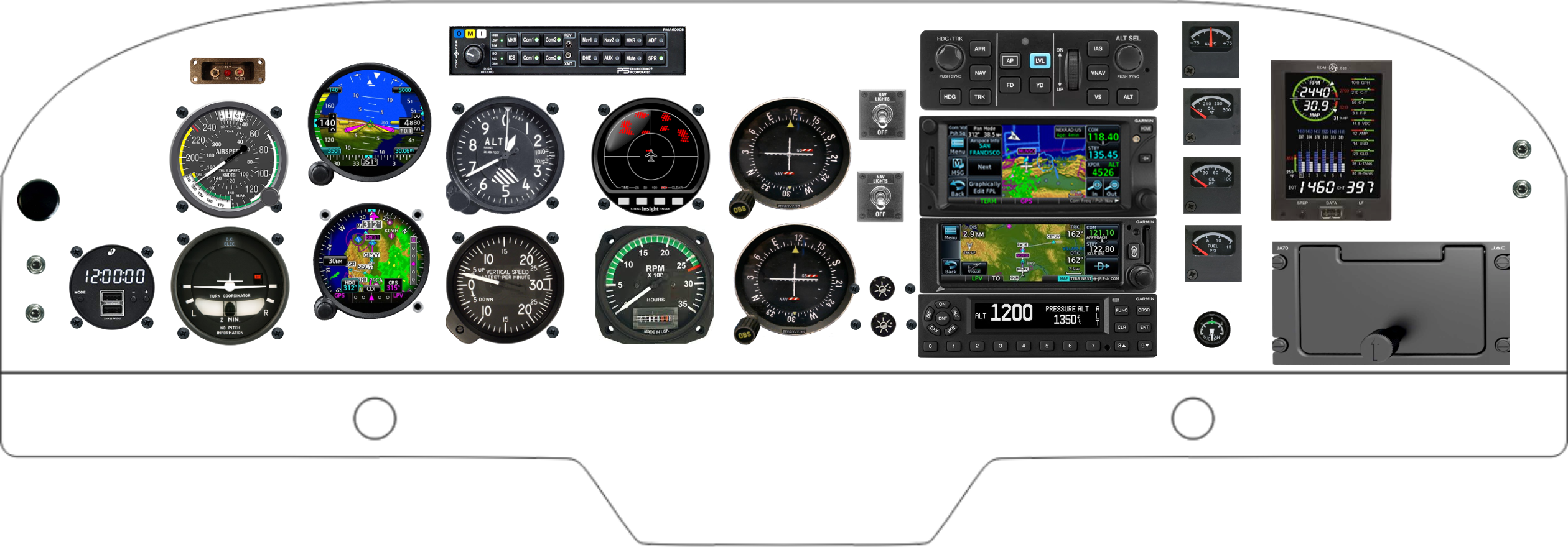 AA-5 panel designed in the Panel Designer