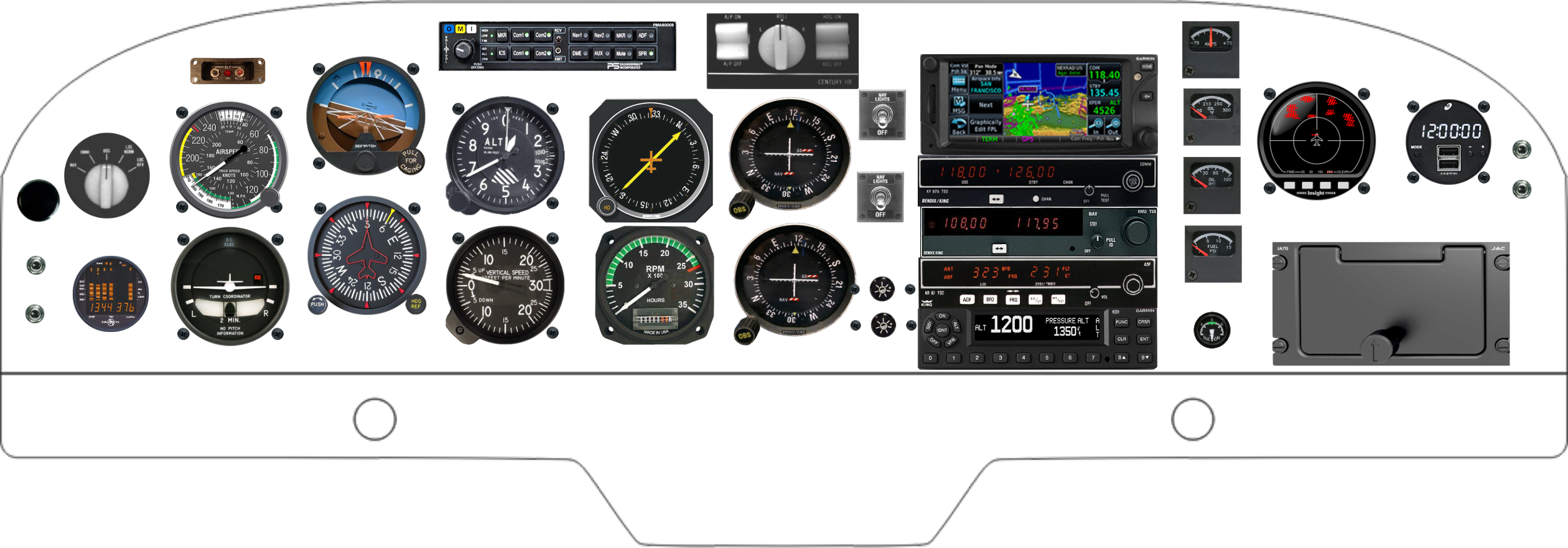 AA-5 panel designed in the Panel Designer