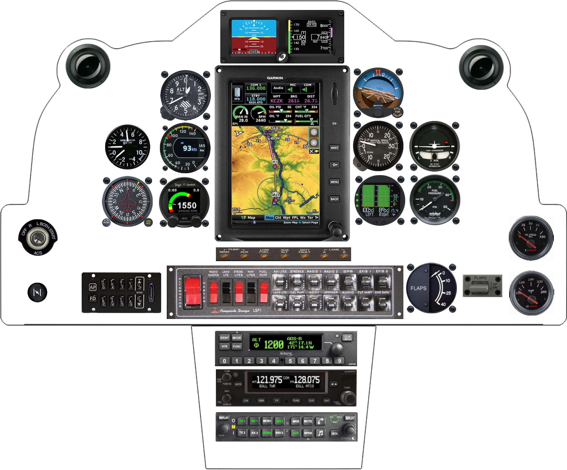 Tucano Front Panel panel designed in the Panel Designer