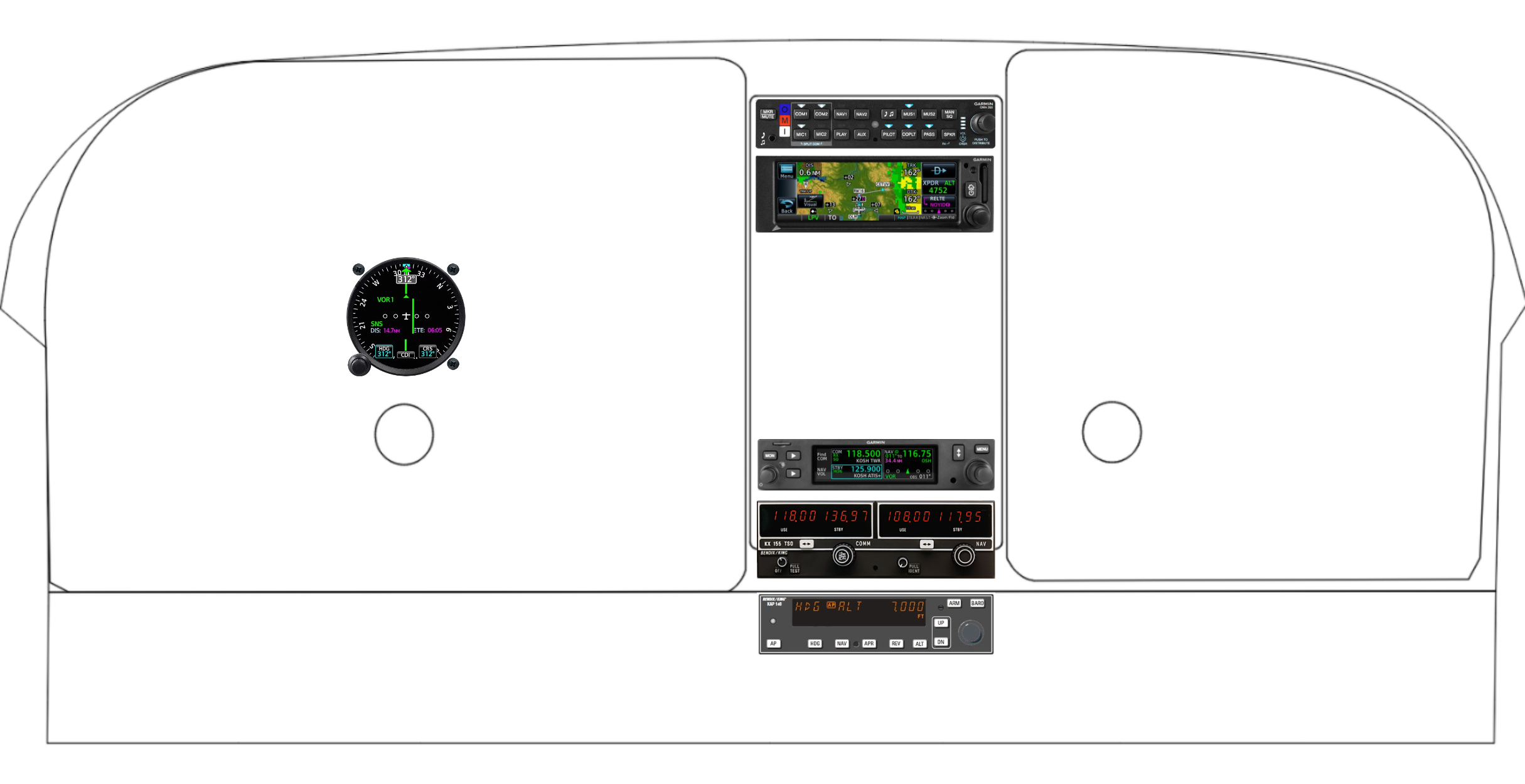 210 panel designed in the Panel Designer